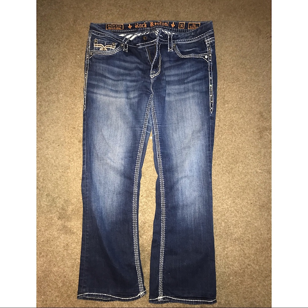 Rock revival buckle Jeans